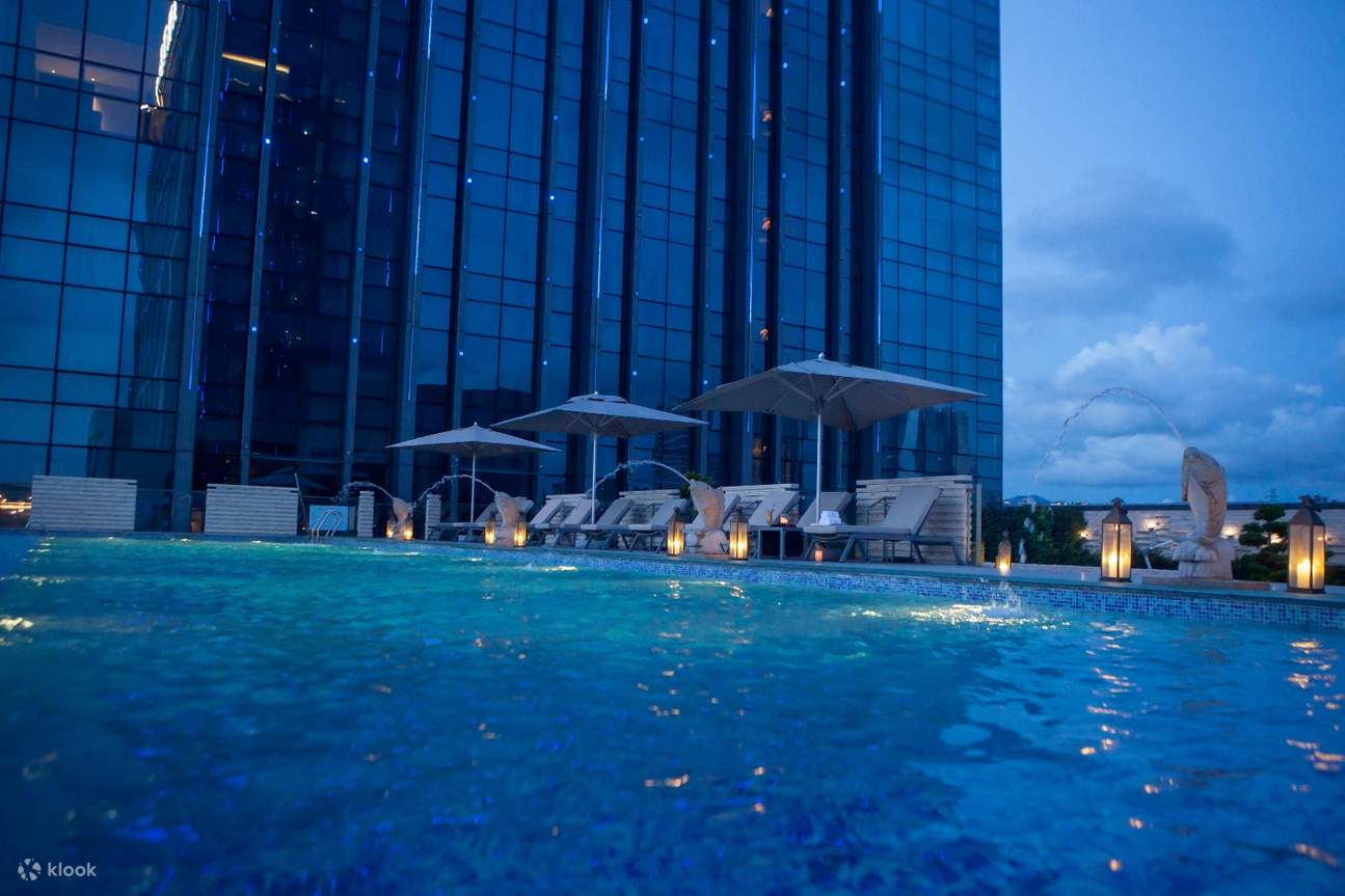 【寶安區TOP1自助餐】深圳安蒂婭美蘭飯店住宿方案 | 清涼泳池